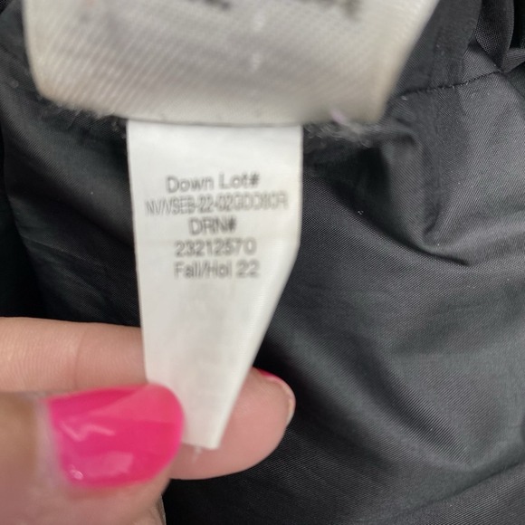 Eddie Bauer Women XL Black Detachable Faux Feather Down And Feather Quilted Coat - Picture 5 of 7